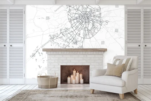 Zachwycająca Mapa Moskwy w Minimalistycznym Stylu