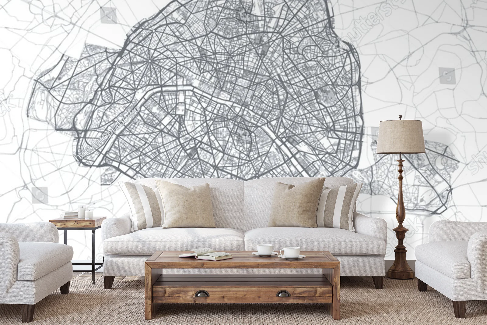 Niezwykła mapa Paryża w minimalistycznym stylu