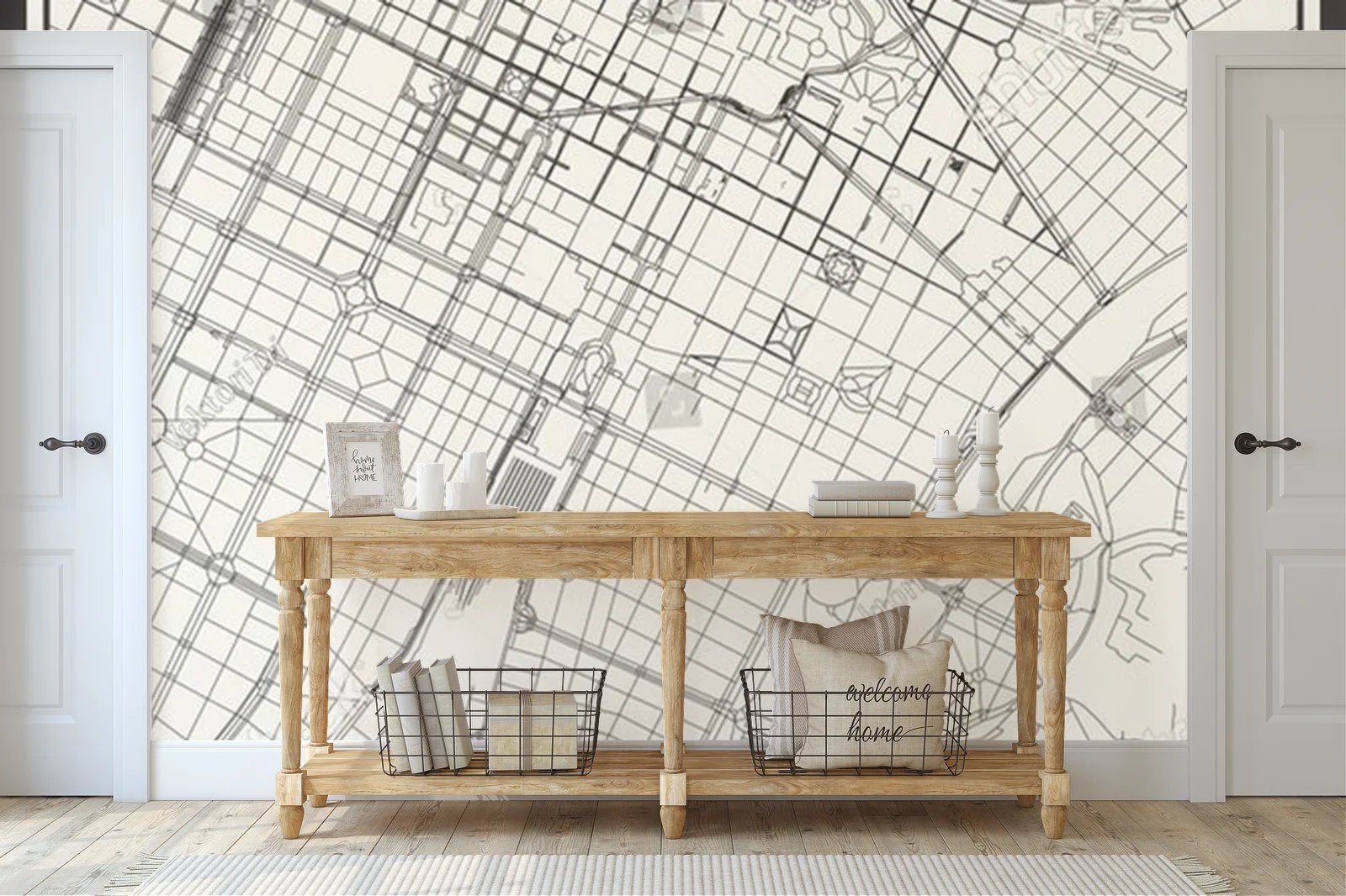 Klasyczna mapa ulic Turin w eleganckiej oprawie
