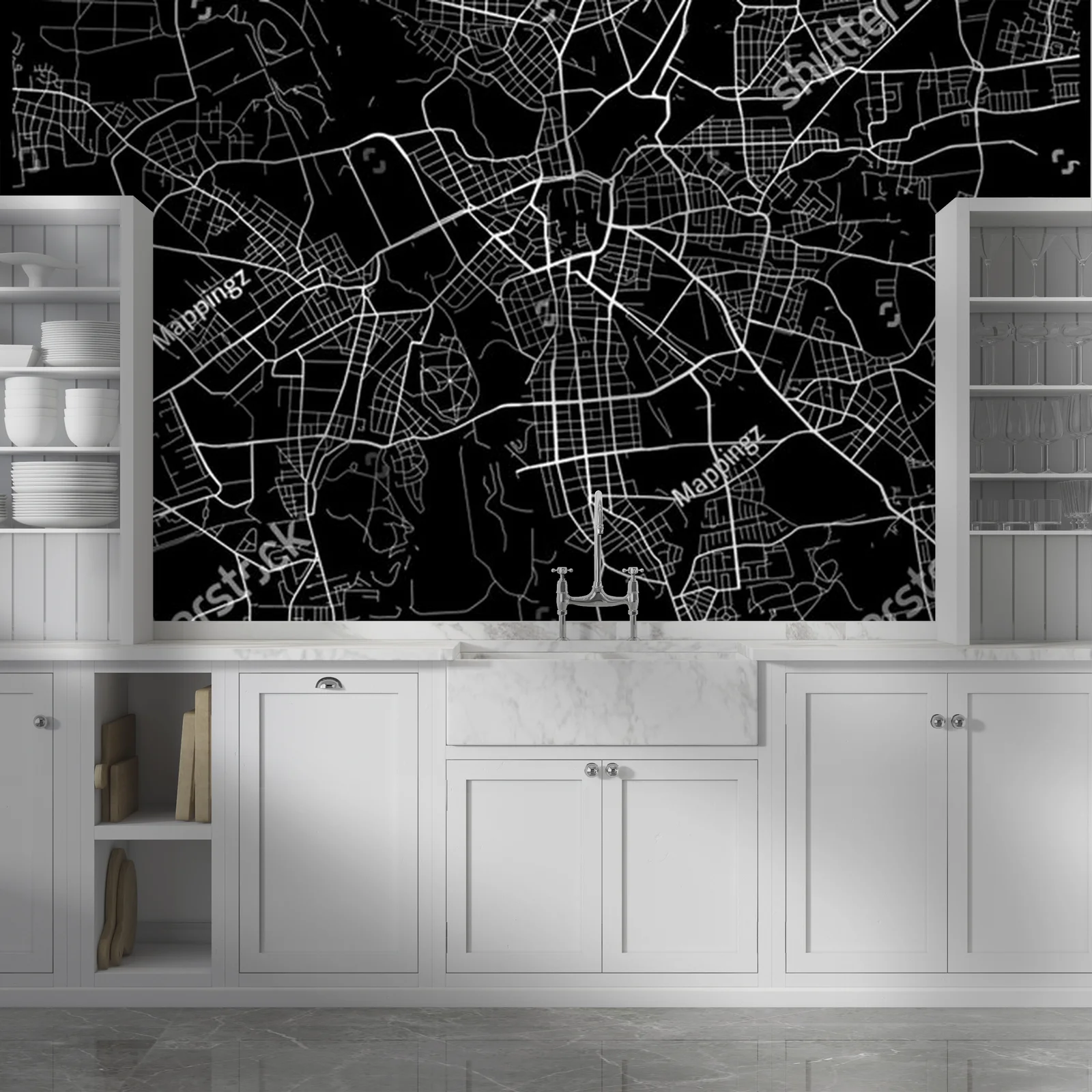 Elegancka mapa Leipzigu w ponadczasowej czerni i bieli