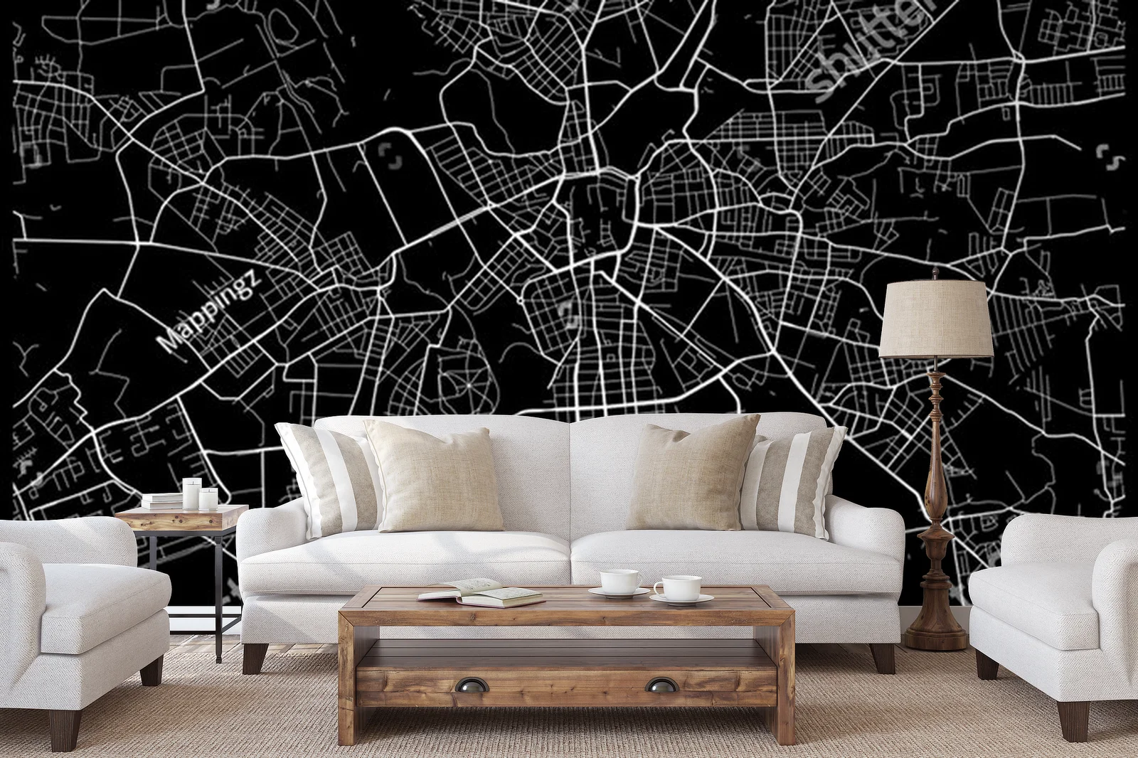 Elegancka mapa Leipzigu w ponadczasowej czerni i bieli