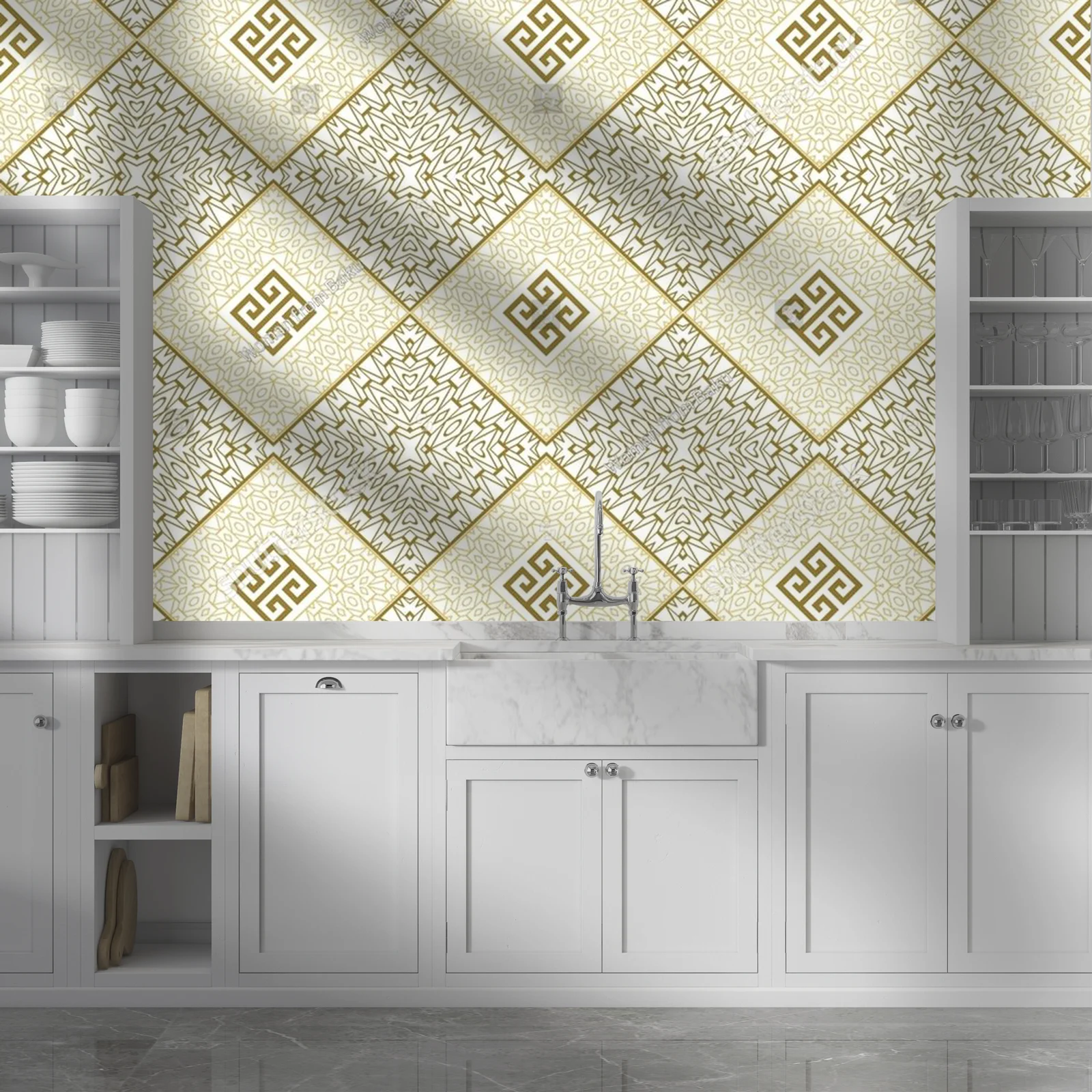Elegancka geometria w pastelowych barwach