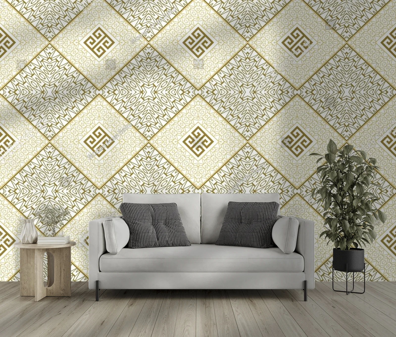 Elegancka geometria w pastelowych barwach