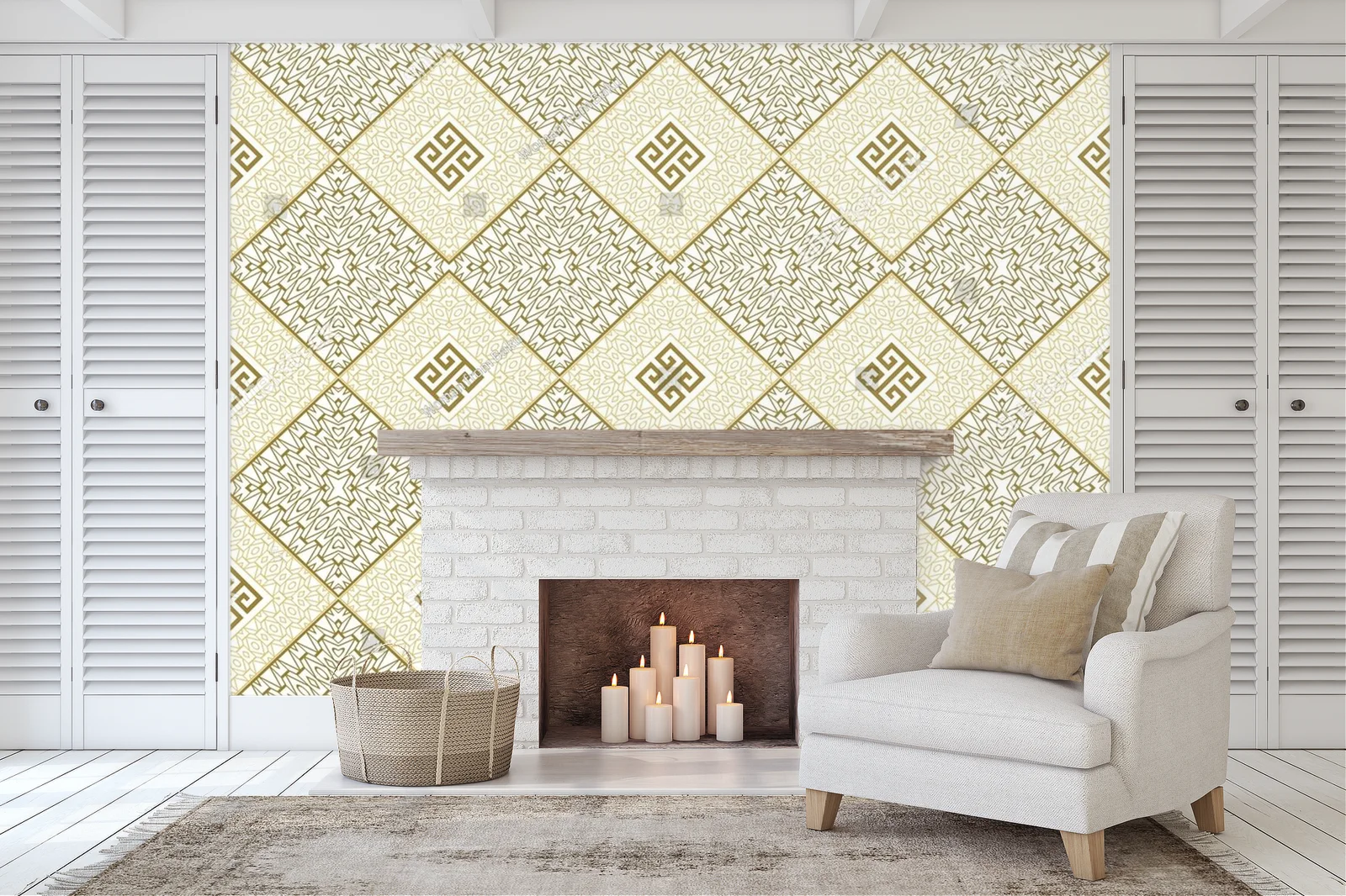 Elegancka geometria w pastelowych barwach
