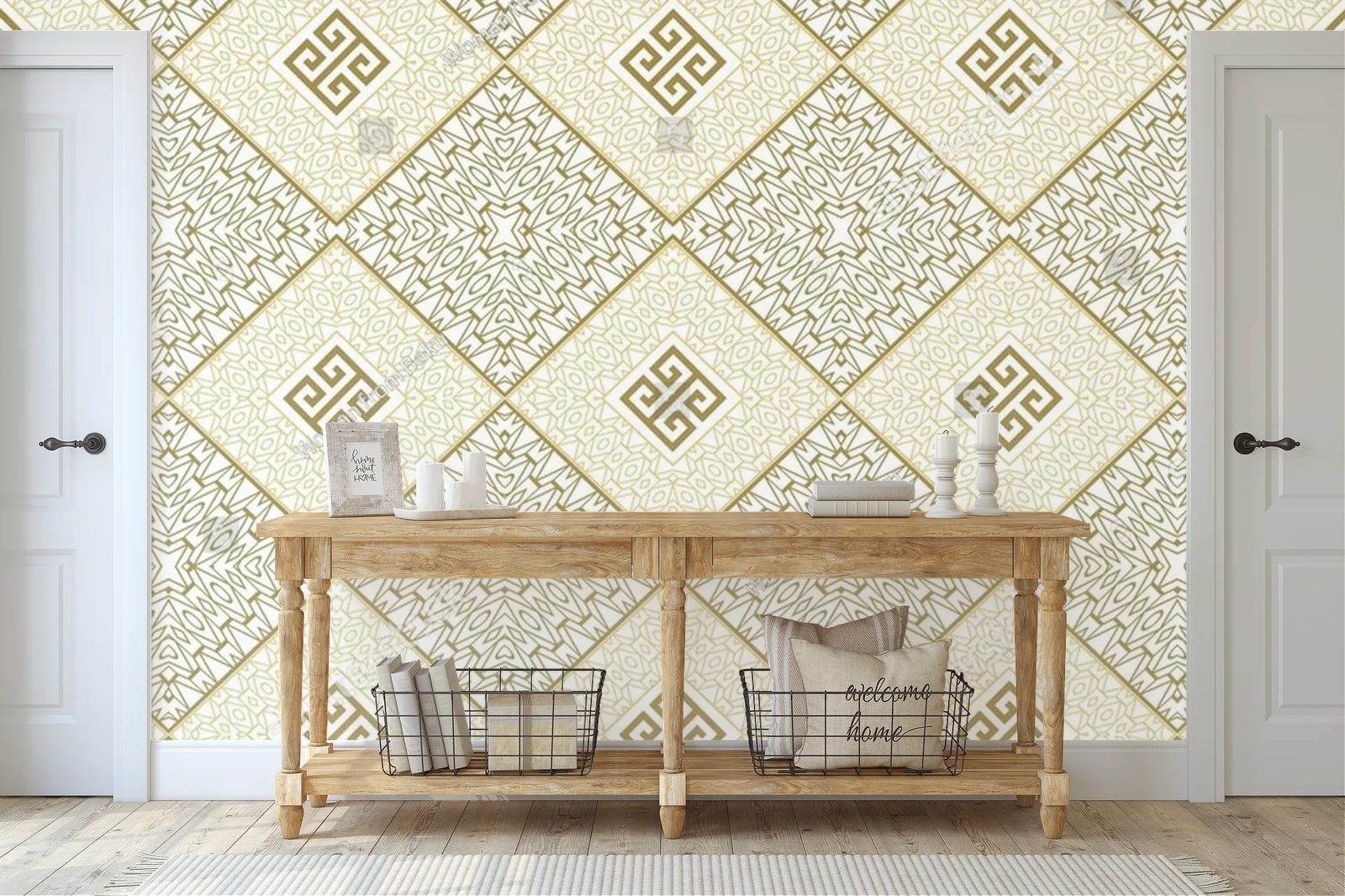 Elegancka geometria w pastelowych barwach