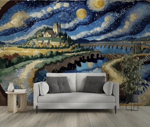 Magia nocnego nieba w stylu Van Gogha