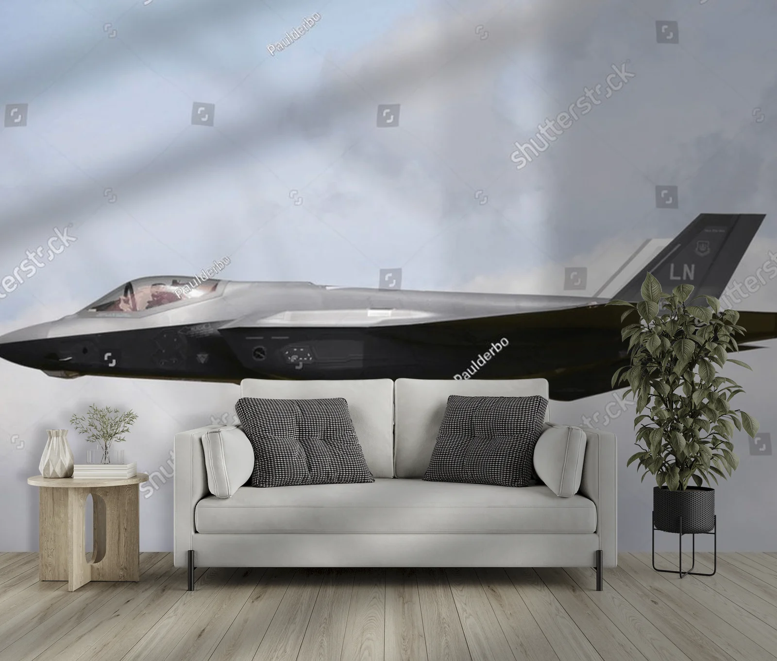Futurystyczny F-35 w majestatycznym locie
