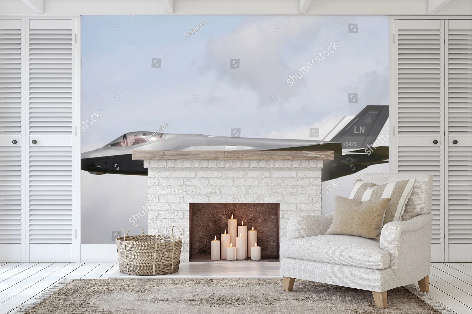 Futurystyczny F-35 w majestatycznym locie