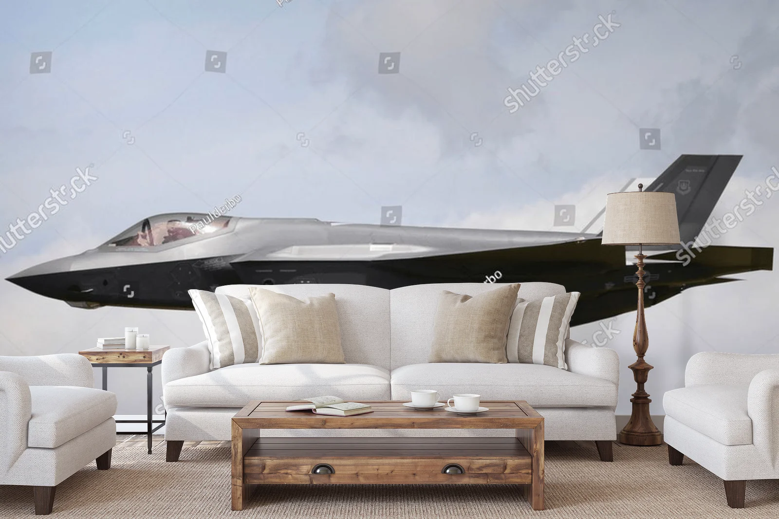 Futurystyczny F-35 w majestatycznym locie