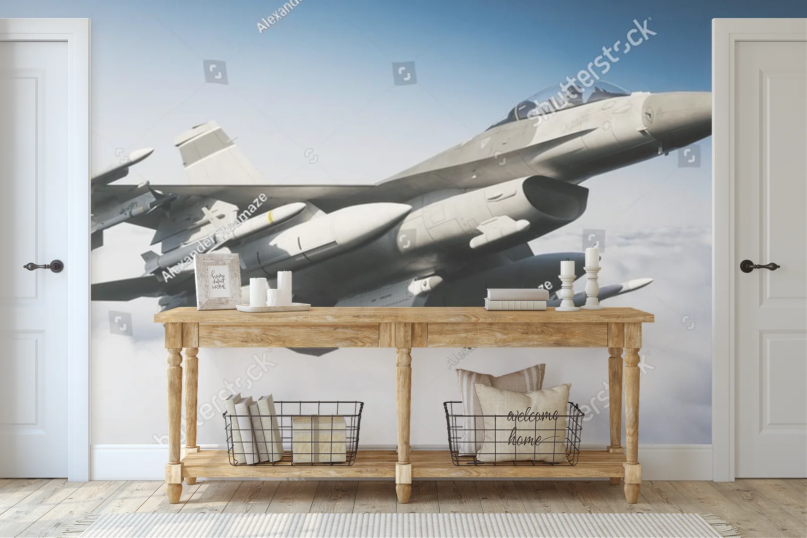 Dynamiczny lot F-16 w otchłani chmur
