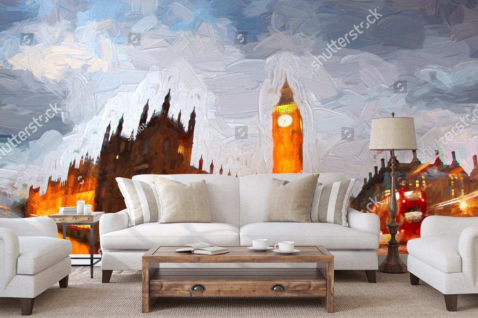 Ikoniczny Big Ben w stonowanych barwach Londynu