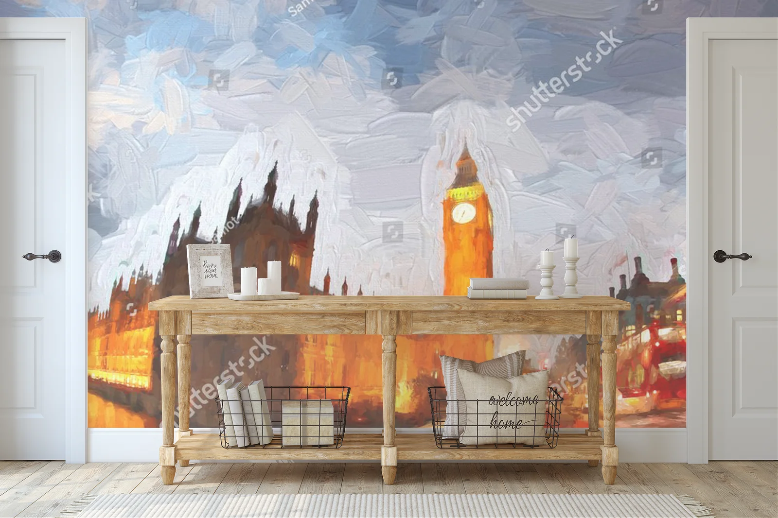 Ikoniczny Big Ben w stonowanych barwach Londynu