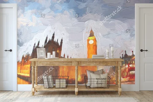 Ikoniczny Big Ben w stonowanych barwach Londynu