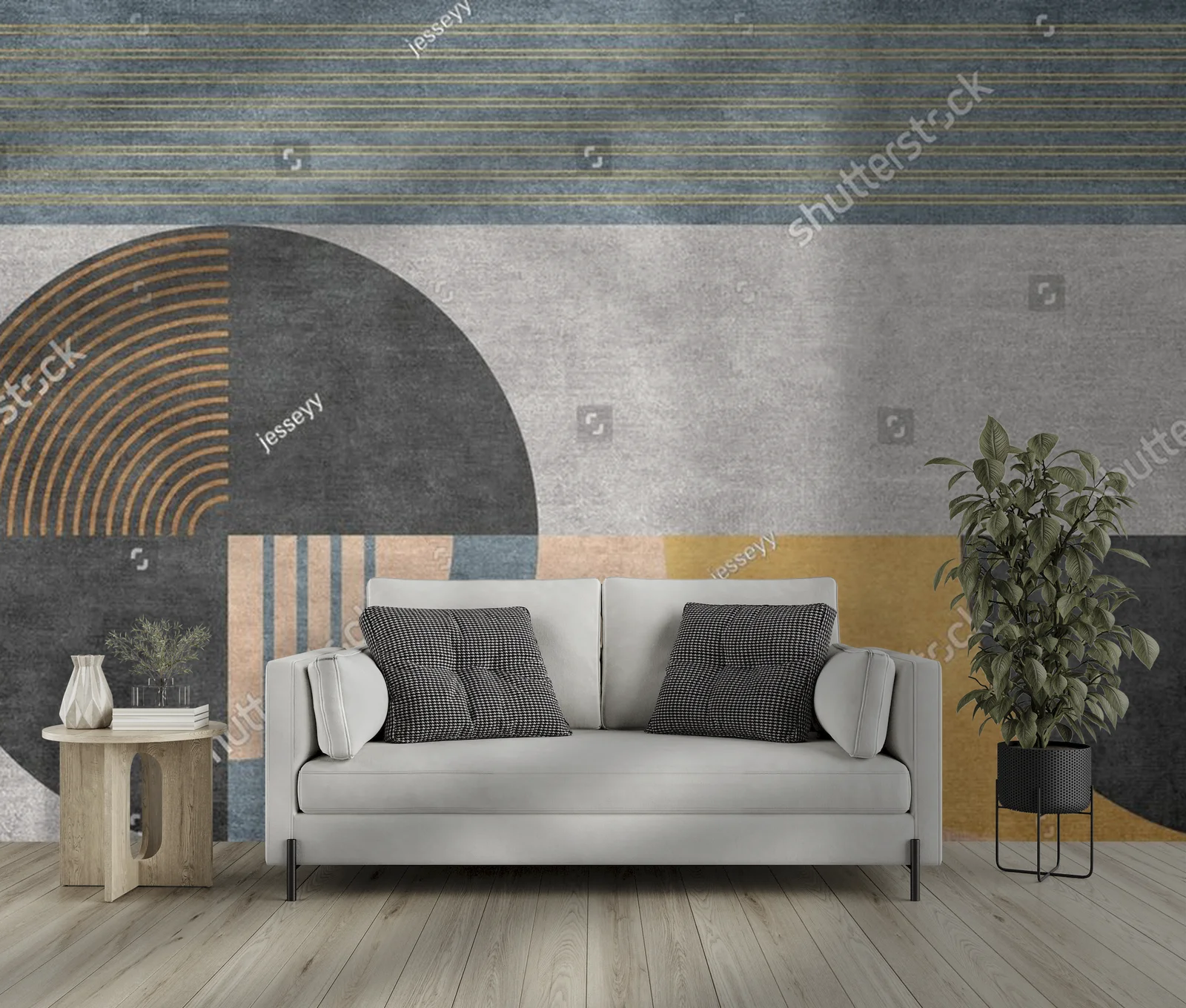 Geometryczne motywy w stonowanej elegancji