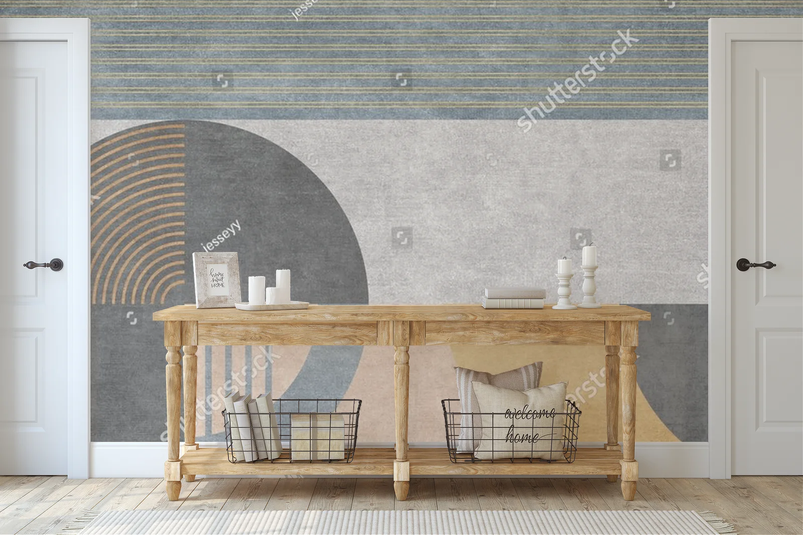 Geometryczne motywy w stonowanej elegancji