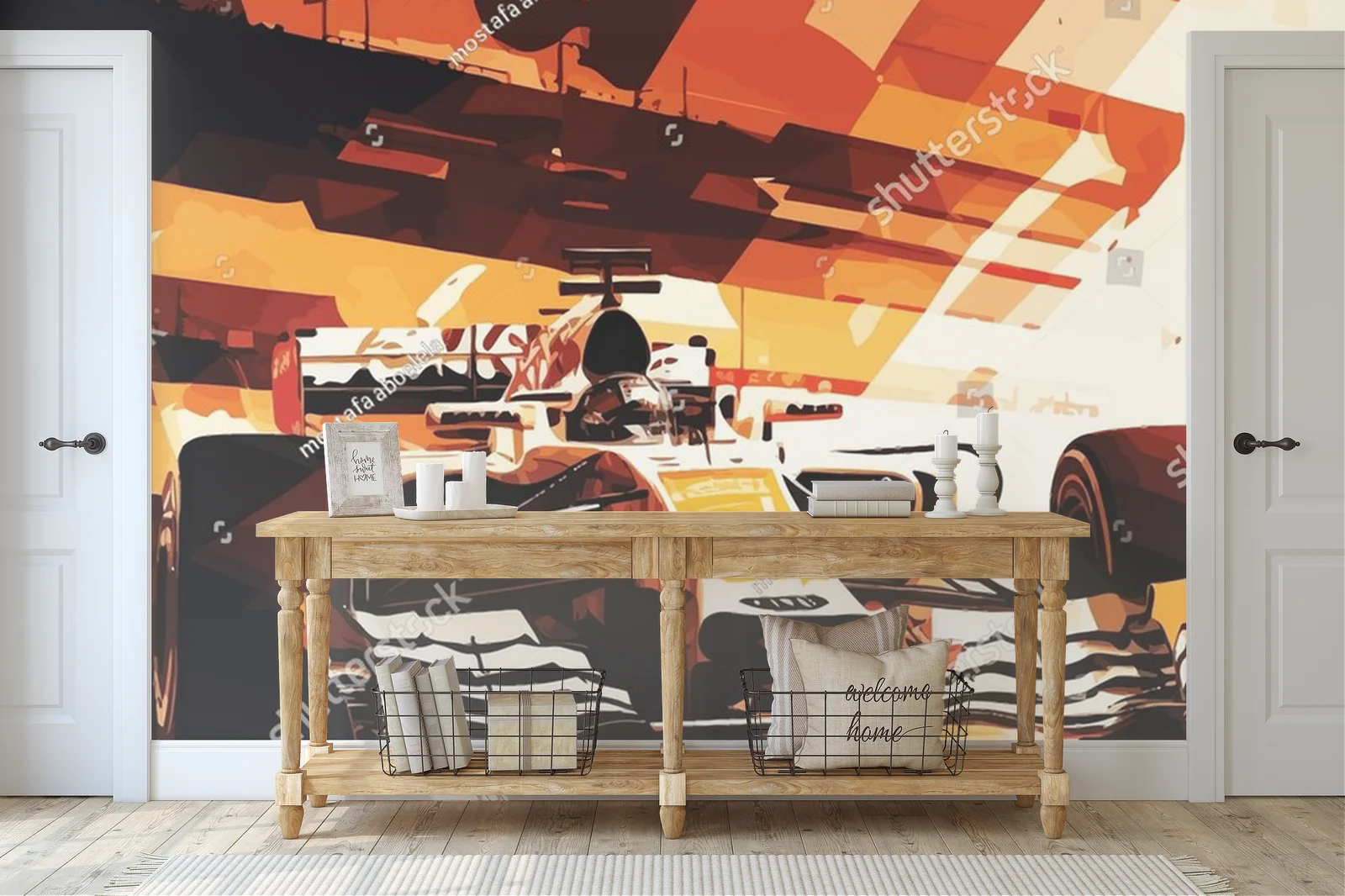 Racing Car w Ekspresyjnych Barwach Prędkości