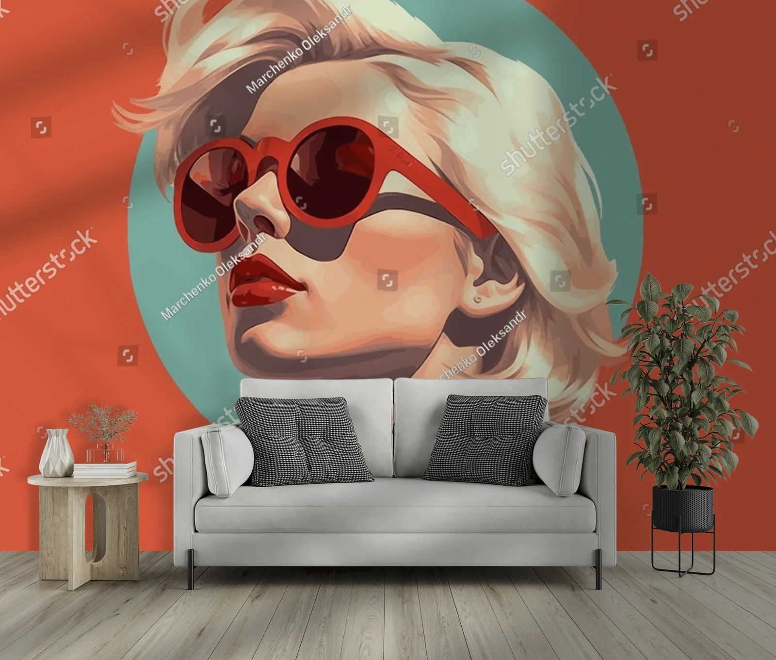 Młodzieżowy portret w retro stylu z modnym akcentem
