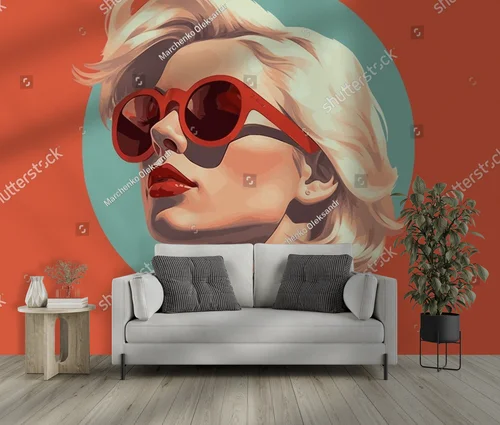 Młodzieżowy portret w retro stylu z modnym akcentem