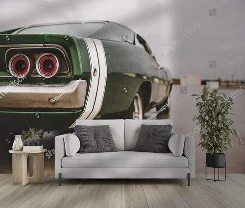 Muscle car w mrocznych odcieniach elegancji