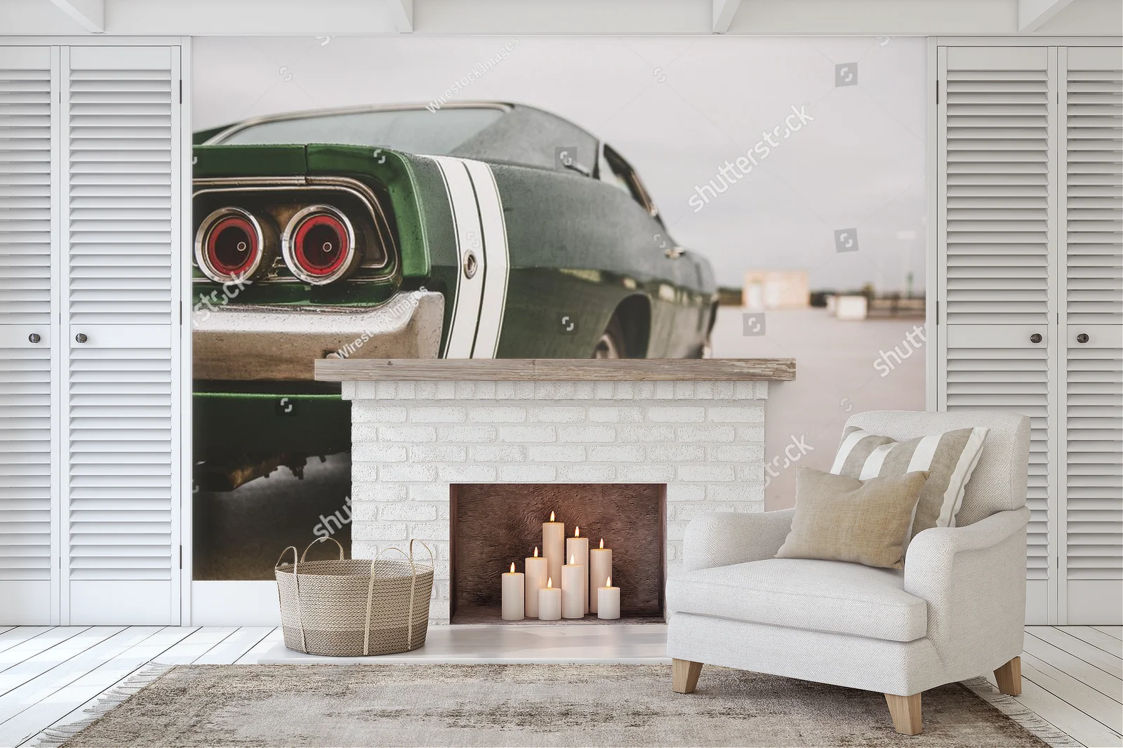 Muscle car w mrocznych odcieniach elegancji