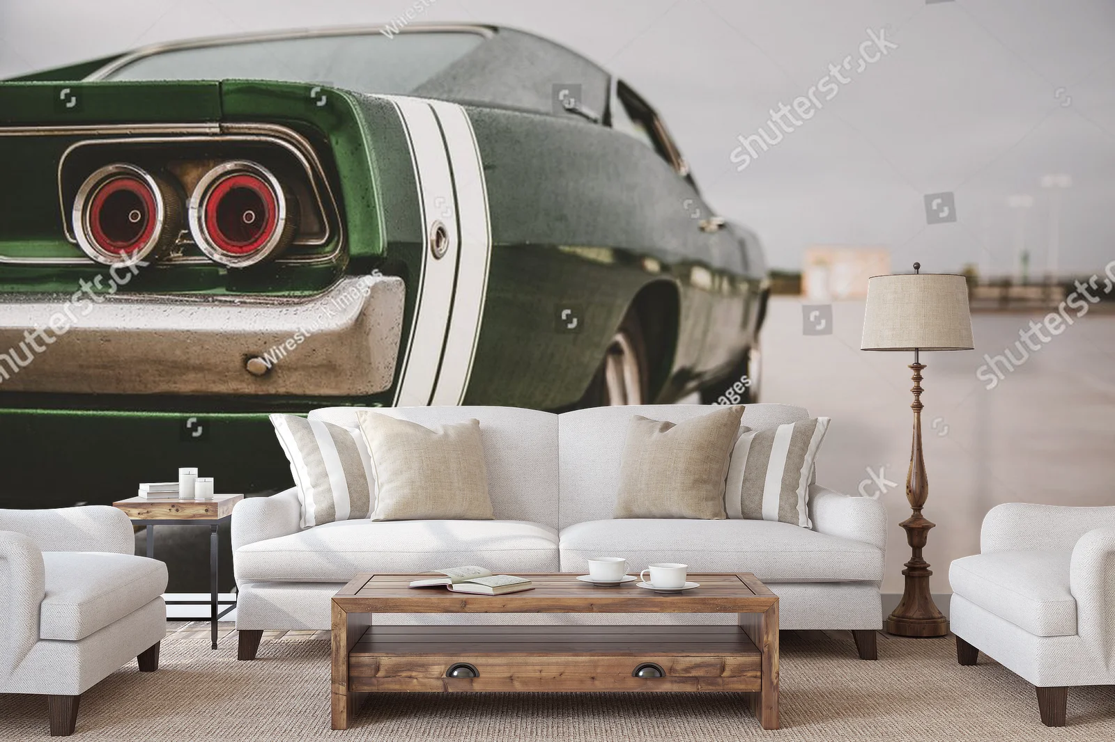 Muscle car w mrocznych odcieniach elegancji