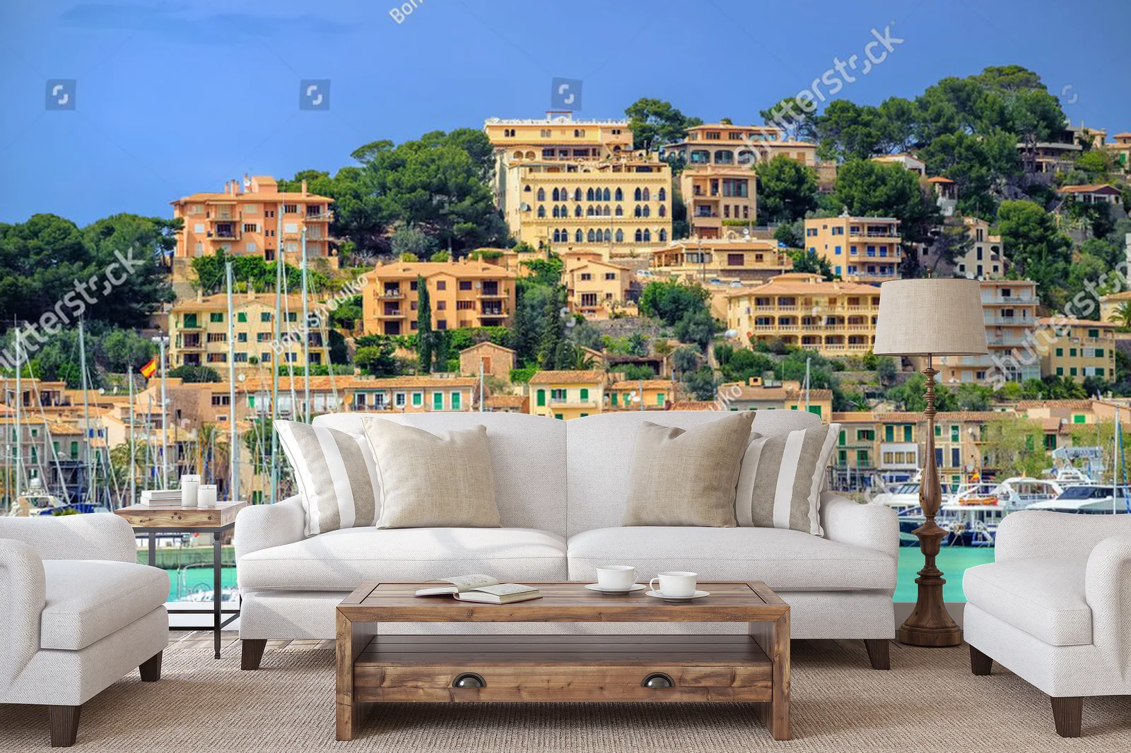 Zachwycająca panorama Port de Soller w balearskich błękitach