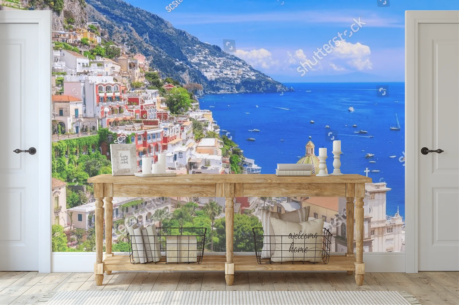 Urokliwy widok na Positano z Amalfi