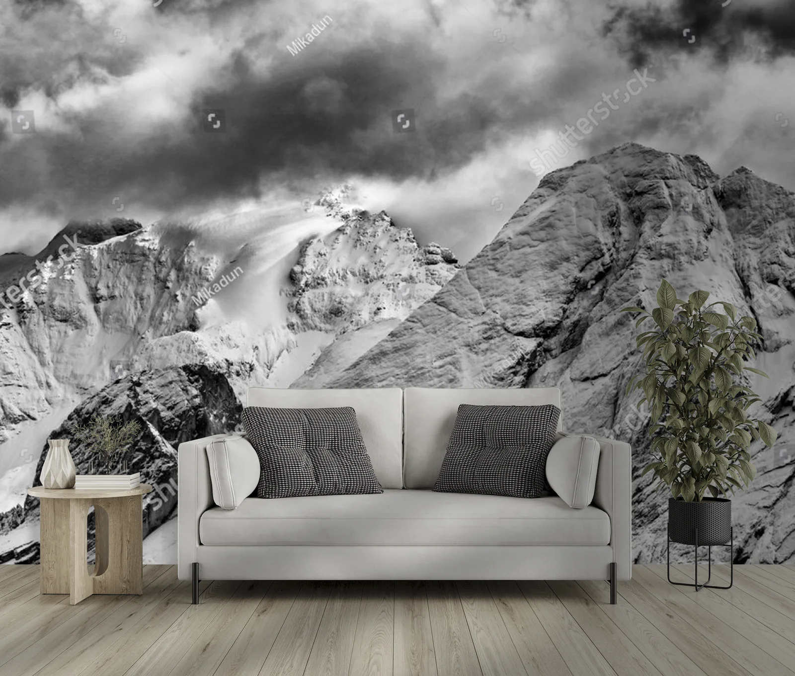 Alpejskie krajobrazy Dolomitów z magiczną aurą