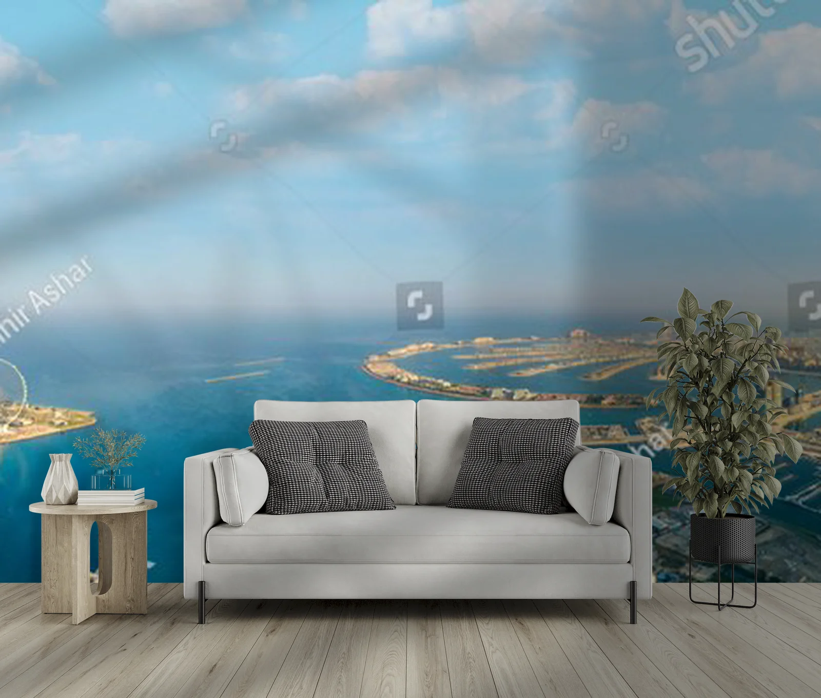 Panoramiczny widok Dubaju i jego luksusowych skarbów