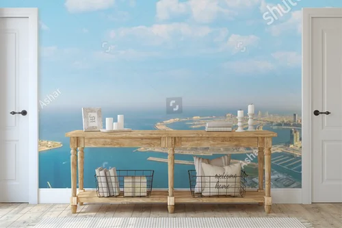 Panoramiczny widok Dubaju i jego luksusowych skarbów