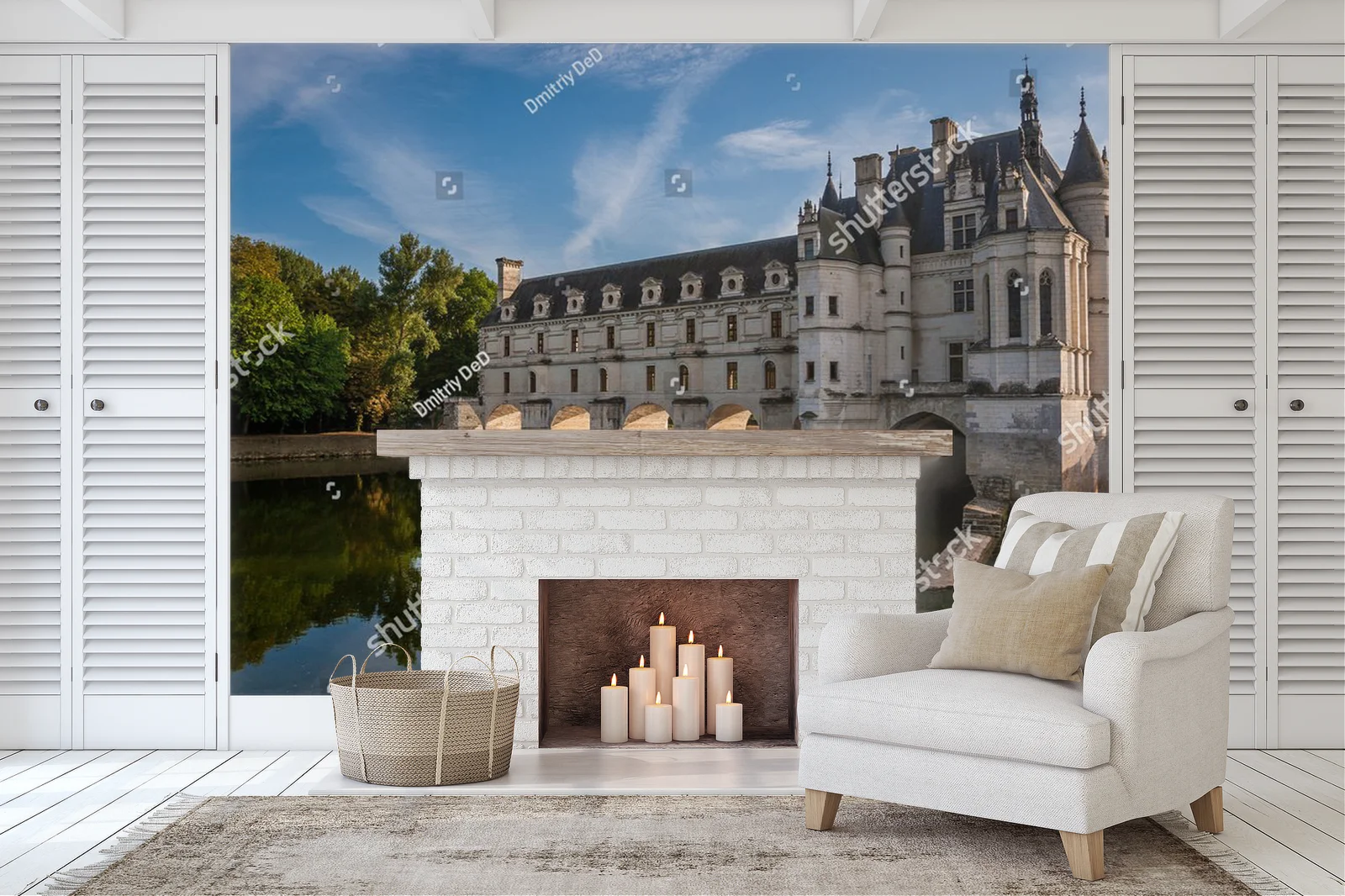 Czarujący Château de Chenonceau nad rzeką