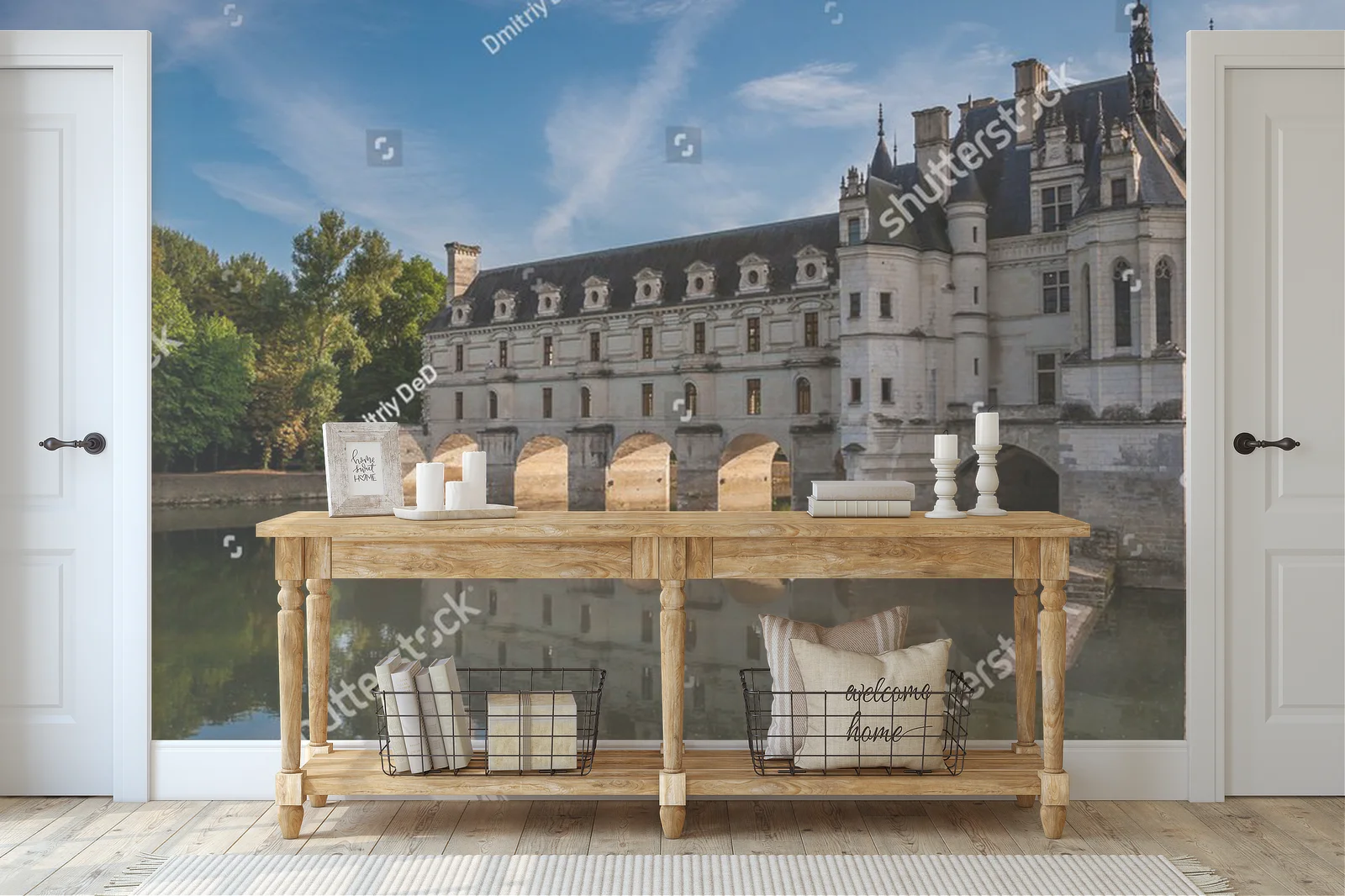 Czarujący Château de Chenonceau nad rzeką