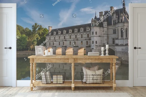 Czarujący Château de Chenonceau nad rzeką