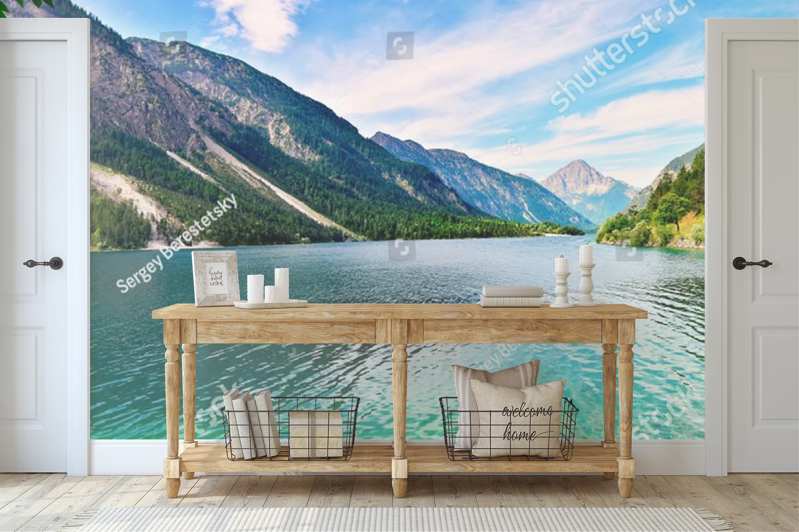 Alpejska panorama jeziora Plansee w Austrii