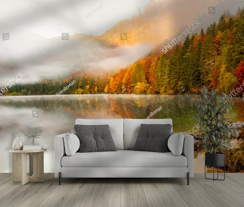 Misty Autumn Escape by the Alpine Lake