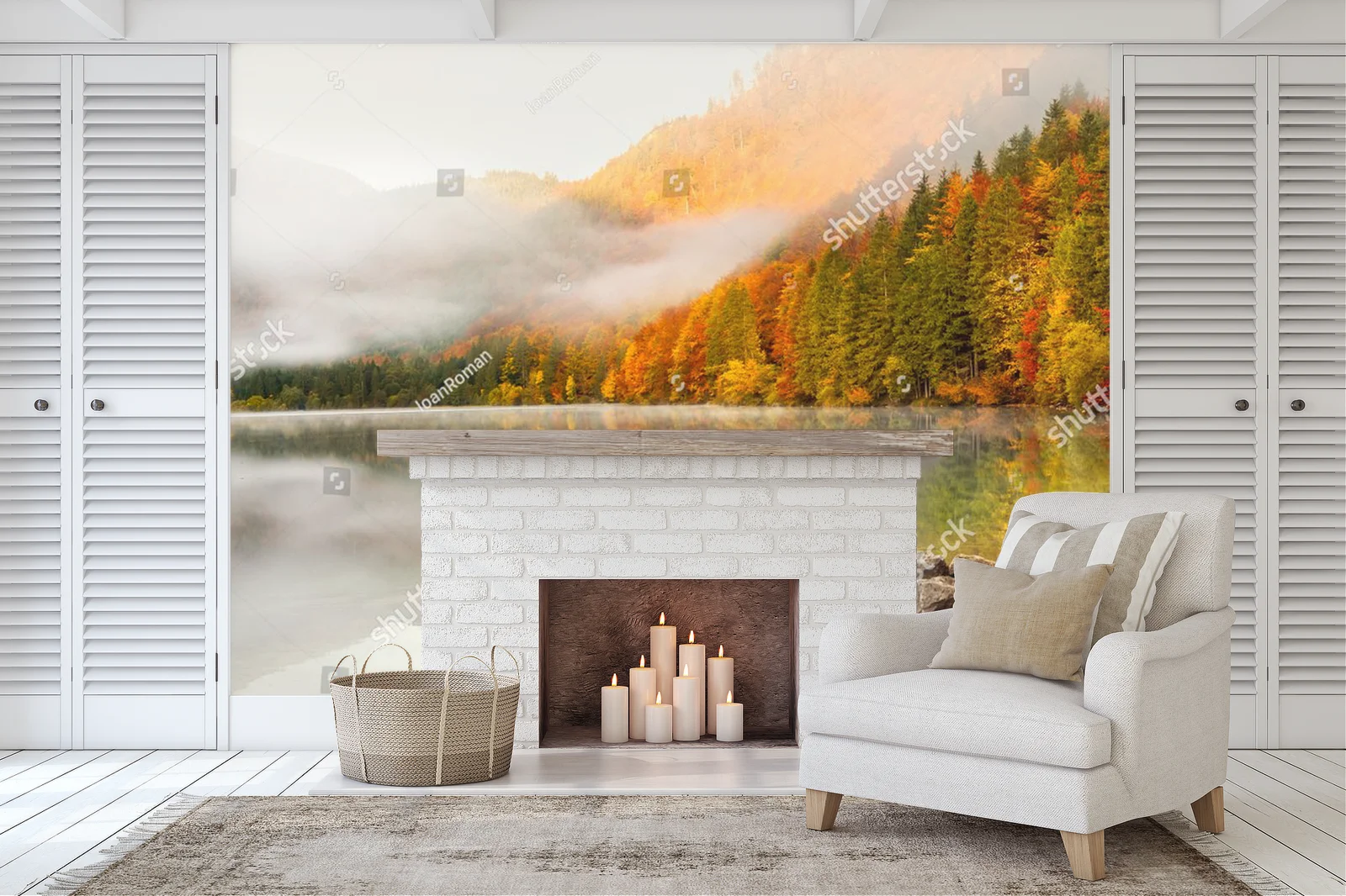 Misty Autumn Escape by the Alpine Lake