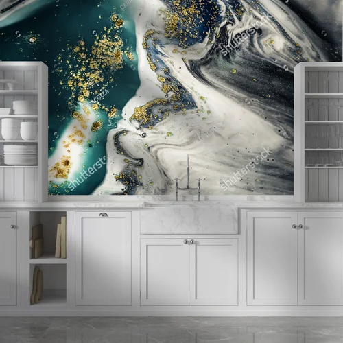 Fantazje oceanu w metalicznych odcieniach
