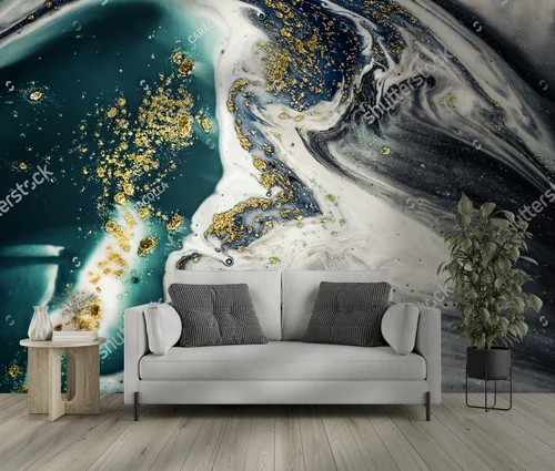 Fantazje oceanu w metalicznych odcieniach