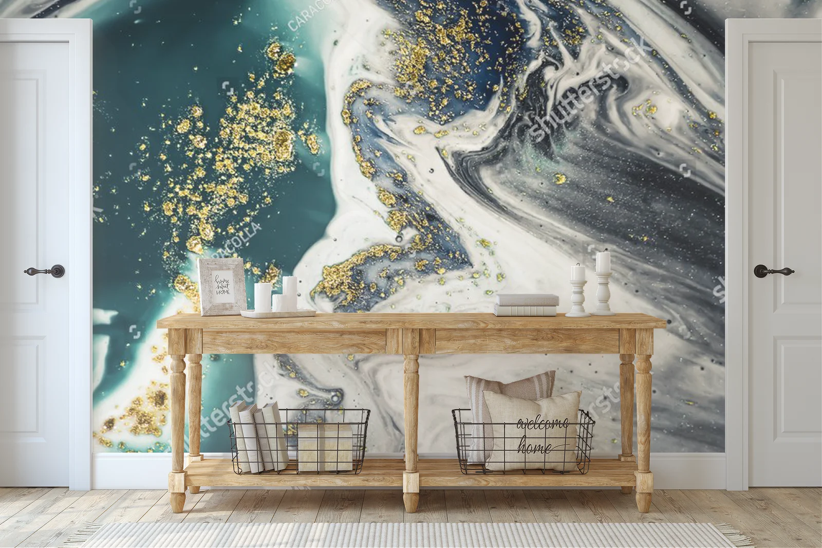 Fantazje oceanu w metalicznych odcieniach