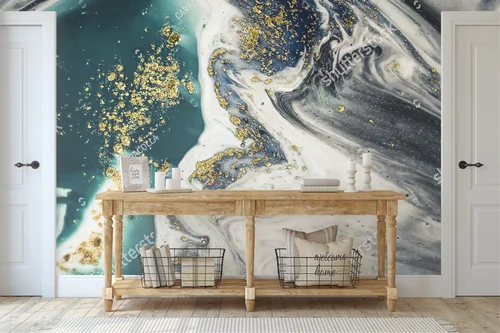 Fantazje oceanu w metalicznych odcieniach