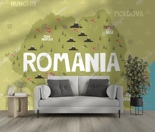 Plastyczna mapa Rumunii pełna tajemnic