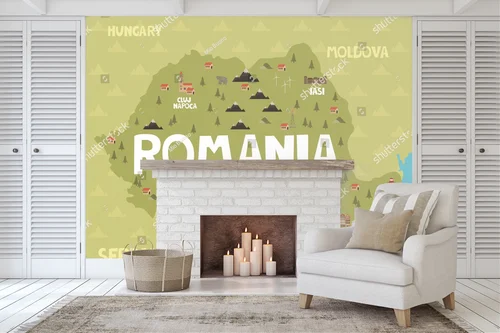 Plastyczna mapa Rumunii pełna tajemnic