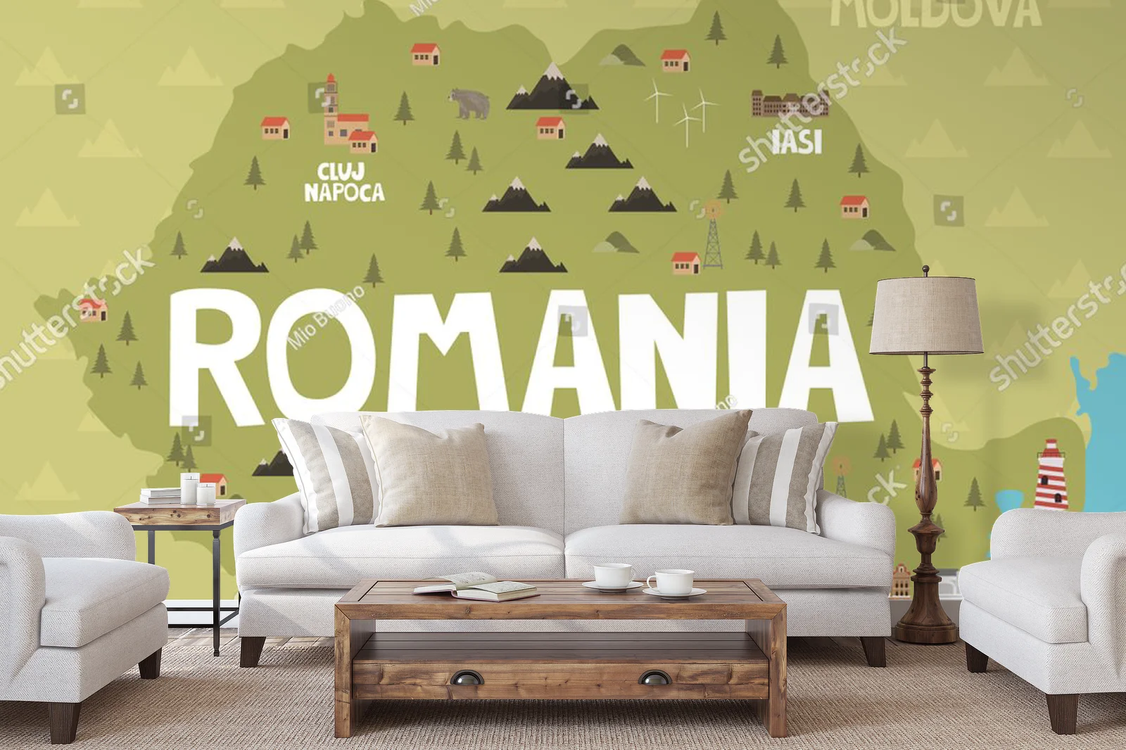 Plastyczna mapa Rumunii pełna tajemnic