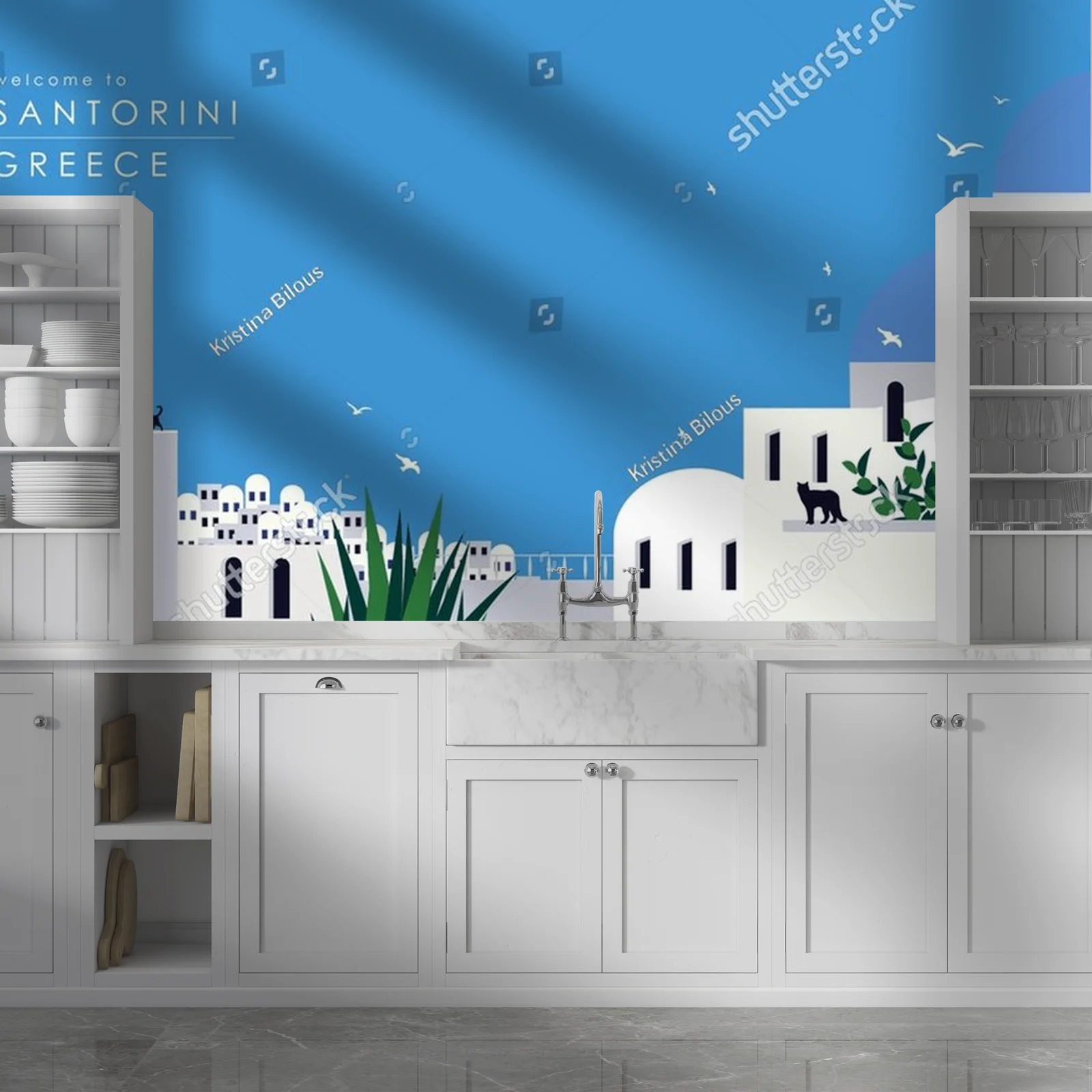 Urok Santorini w kolorowych odcieniach