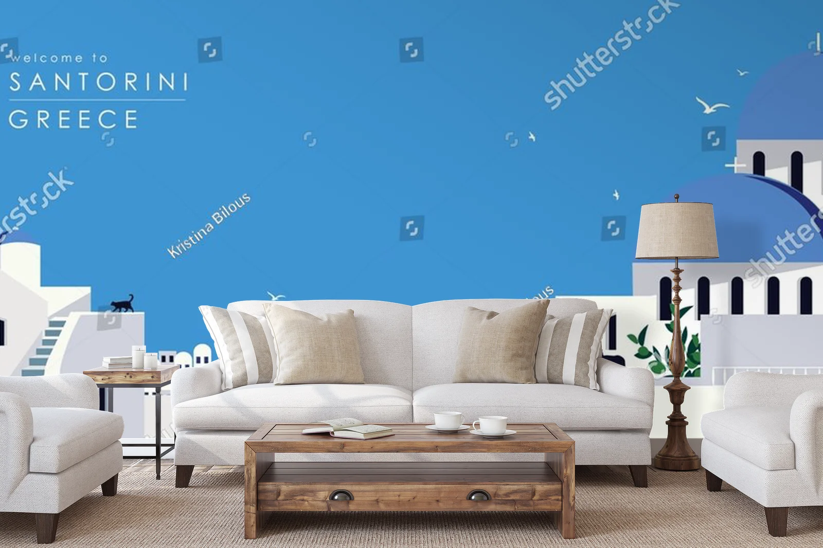 Urok Santorini w kolorowych odcieniach