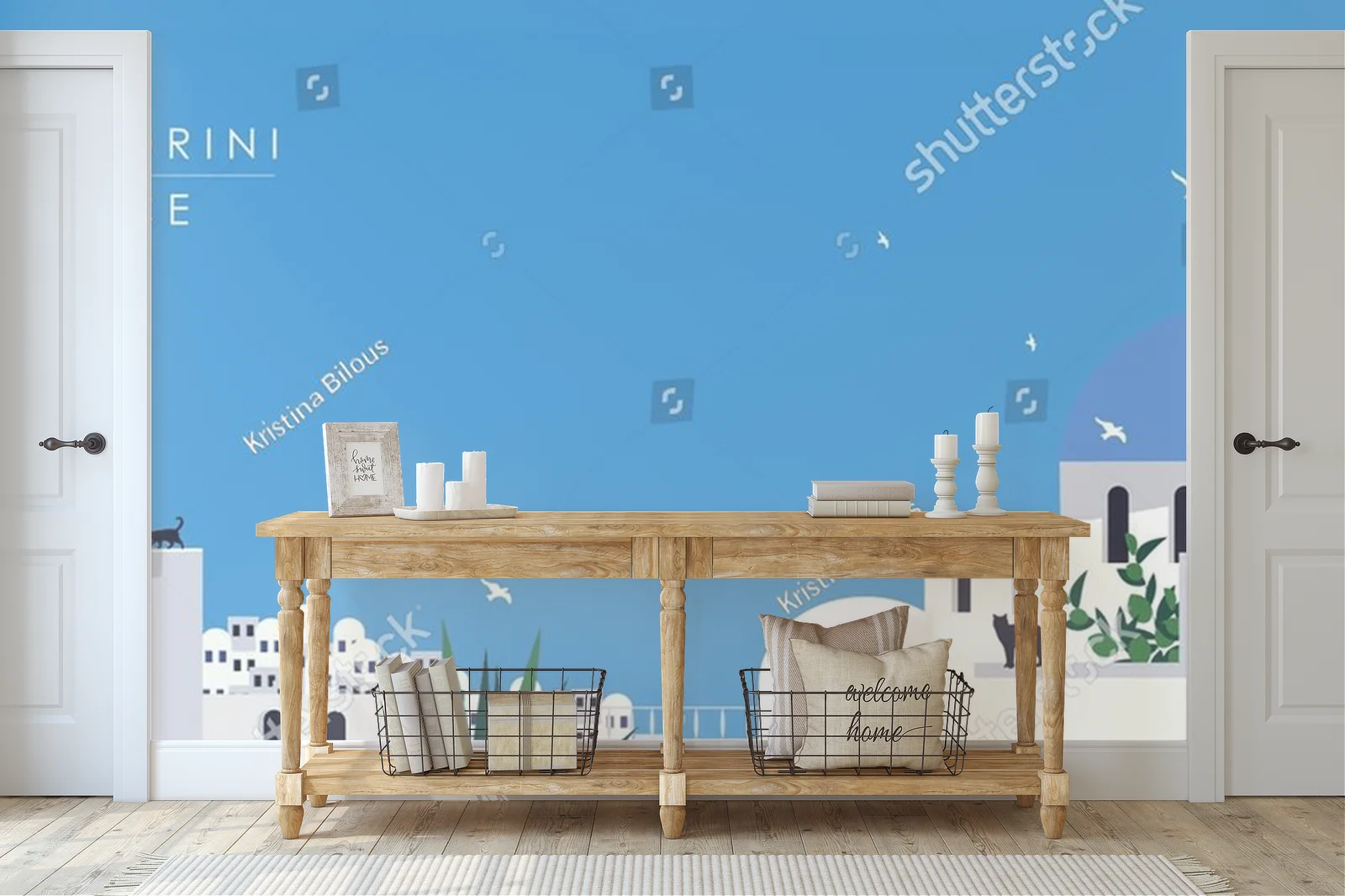 Urok Santorini w kolorowych odcieniach