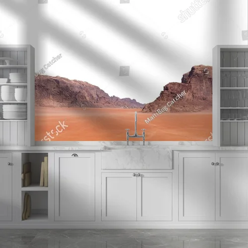 Czarujący krajobraz pustyni Wadi Rum w Jordanii