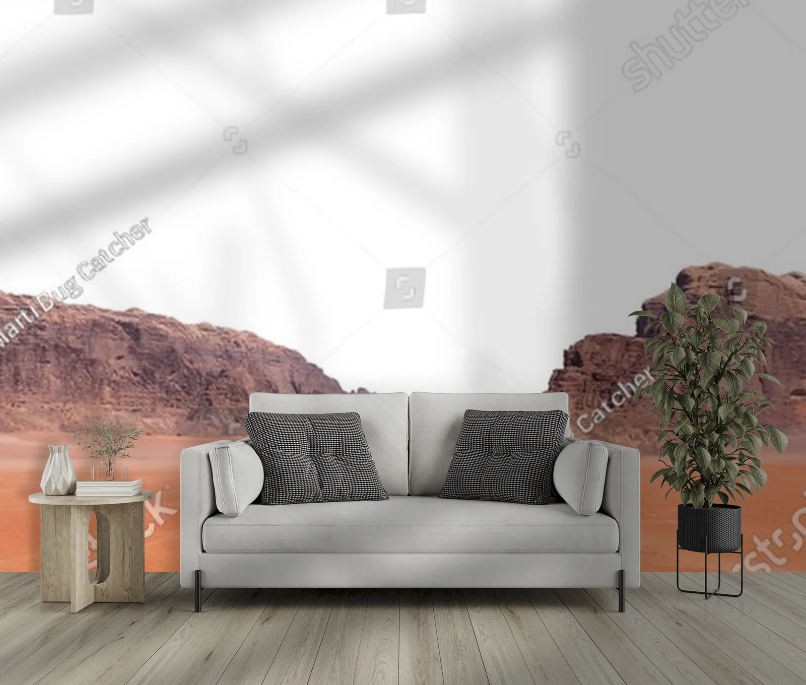 Czarujący krajobraz pustyni Wadi Rum w Jordanii