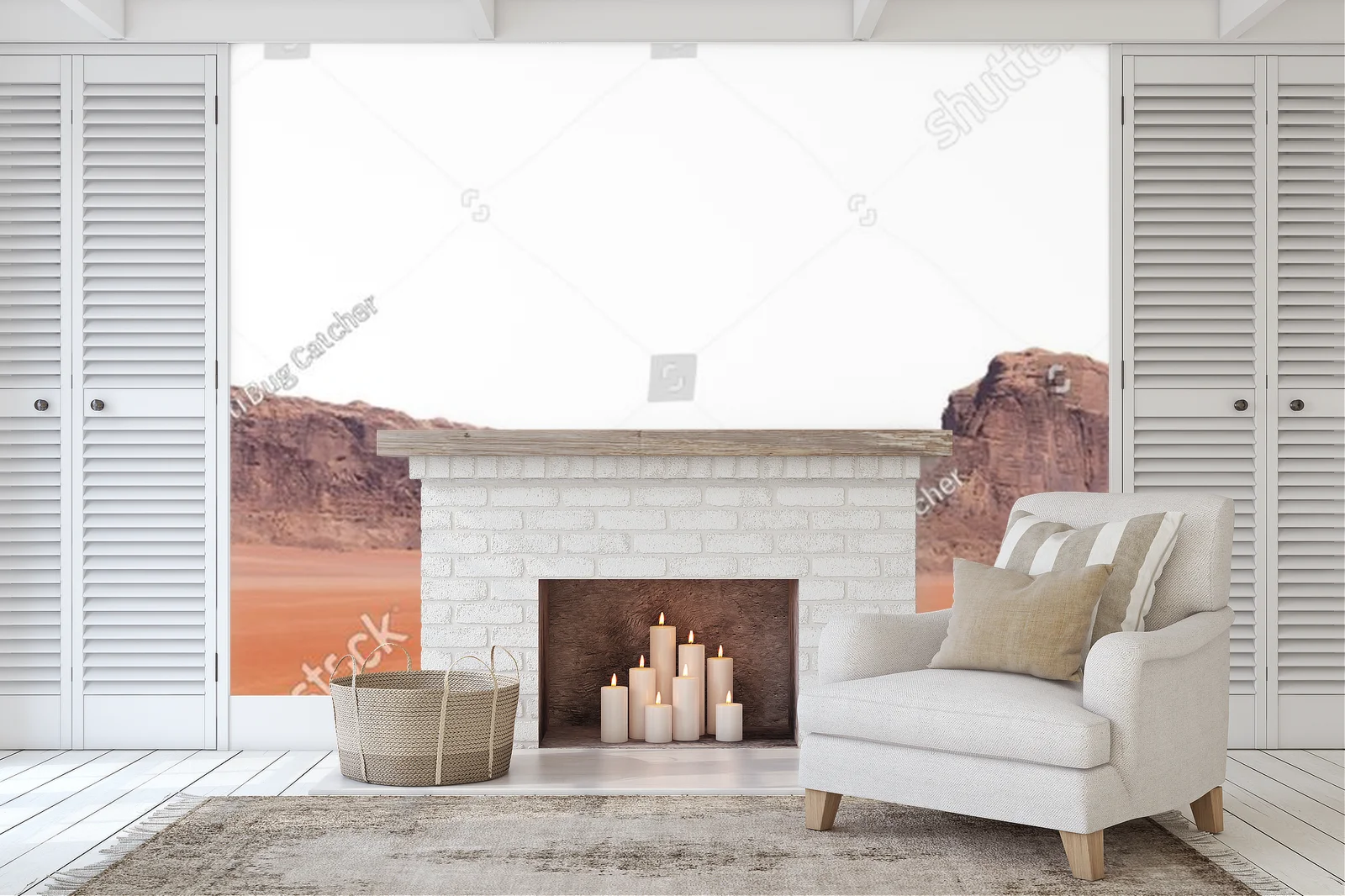 Czarujący krajobraz pustyni Wadi Rum w Jordanii