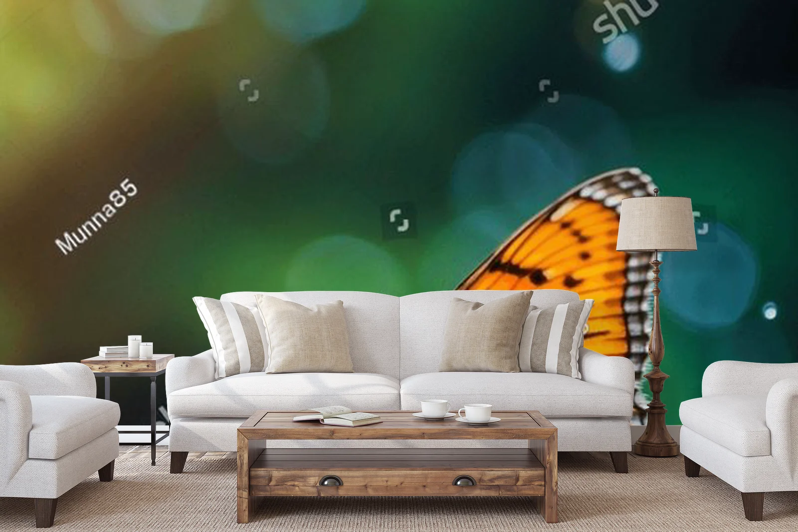 Elegancki motyl w iskrzących odcieniach